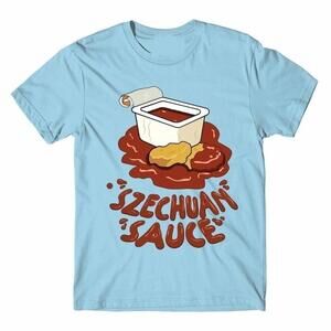 Rick And Morty Szechuan Sauce Funny Cartoon Parody Retro Fan T-Shirt